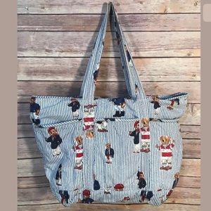 polo bear tote